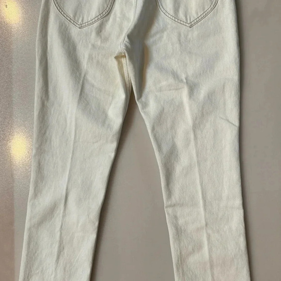 NWOT FRAME Woman LE ITALIEN True Straight In Blanc Jeans Size 29 $239 - Picture 8 of 8